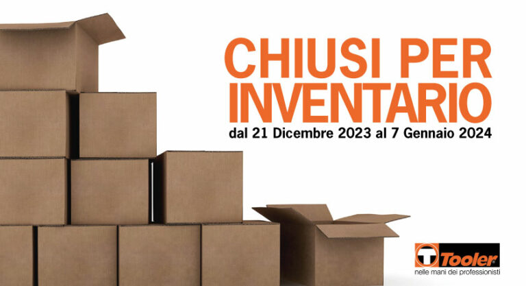 Scopri di più sull'articolo Chiusura per inventario dal 21 Dicembre 2023 al 7 Gennaio 2024